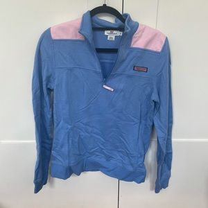Women’s Vineyard Vines Shep Shirt in periwinkle and pink